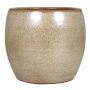 Ceramic flower vase FALISCI, terracotta-beige, 8.3"/21 cm, Ø 8.7"/22 cm