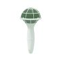 OASIS® Wet florist sponge Bridal bouquet holder with plastic handle, mesh, green, Ø3.1"/8cm