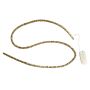 Grass decorative rope ARNAR with warm-white fairy lights, beige, Ø0,5cm
