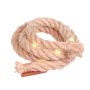 Grass decorative rope ARNAR with warm-white fairy lights, beige, Ø1,5cm