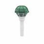 OASIS® Wet florist sponge Bridal bouquet holder with plastic handle, mesh, green, Ø3.1"/8cm