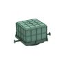 OASIS® Wet florist sponge for car cavalcade, wedding decoration, plastic base, mesh, suction cup, green, 4.3"x4.3"x3.5"/11x11x9cm