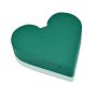 OASIS® Wet florist sponge Heart, wedding decoration, polystyrene rigid foam bottom, green, 8"x8"x2.4"/21x20x6cm