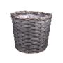 AHMANIU flower basket, grey, 17 cm, Ø20 cm