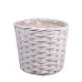 AHMANIU flower basket, white, 16 cm, Ø18 cm