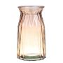 Table vase RUBIE made of glass, taupe-clear, 8"/20cm, Ø4.5"/11,5cm