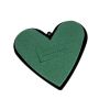 OASIS® Ideal Wet florist sponge Heart, wedding decoration, plastic base, suspension eye, green, 5.5"x4.7"x1.4"/14x12x3,5cm