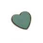 OASIS® Wet florist sponge Heart, Biolit recycled paper tray, green, 11"x10"x1.6"/28x25,5x4cm