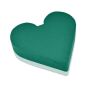 OASIS® Wet florist sponge Heart, wedding decoration, polystyrene rigid foam bottom, green, 17"x16"x2.4"/42x40x6cm