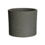 Flower pot ALFIRK, ceramic, sand structure, green-grey, 13"/33,5cm, Ø14"/36cm
