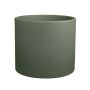 Flower pot ALFIRK, ceramic, sand structure, green-grey, 8"/21,5cm, Ø9"/23,5cm