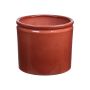 Ceramic pot ALCHIBA, red-brown, 10"/25,7cm, Ø11"/27,8cm