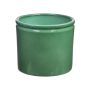 Ceramic pot ALCHIBA, emerald green, 4.9"/12,5cm, Ø5.5"/14cm