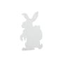 Easter decoration silhouette Easter bunny HOPPEL, white, 24"/60cm