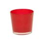 Glass planter ALENA, wine red, 3.7"/9,5cm, Ø4.5"/11,5cm