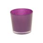 Glass planter ALENA, dark purple, 3.7"/9,5cm, Ø4.5"/11,5cm