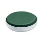 OASIS® Round Wet florist sponge in a bowl for flower arrangements, plastic bowl, green-white, 2.4"/6cm, Ø10"/25cm