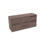 OASIS® Maxlife Wet florist sponge Brick with cutting lines, NatureSource 20% bio-based raw materials, brown, 9"x4.5"x3"/23x11,5x7,5cm