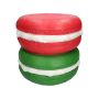 Storage table MOLANI in macaron shape, red-green, 12"/31,5cm, Ø13"/33,5cm