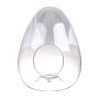 Glass terrarium for plants EDUARD in egg shape, clear, 34cm, Ø28cm
