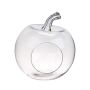 Glass terrarium TISOA in apple shape, clear, 10"/26cm, Ø9"/24cm