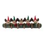 Christmas draught excluder AMANTA with reindeer, brown, 35"x5.9"x5.9"/90x15x15cm