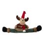 Reindeer door draught excluder ALEXIUS, brown, 33"x5.9"x5.9"/85x15x15cm