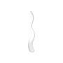 WALENTINA designer vase in a wavy shape, white, 158 cm, Ø20 cm