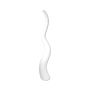 WALENTINA designer vase in a wavy shape, white, 101cm, Ø18cm