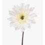 Fralwe artificial gerbera, Eco Collection, white, 65cm, Ø13cm