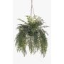 Artificial sword fern (maidenhair fern) MAXROL, root ball, roots, hanging, green, 33"/85cm