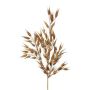 Artificial smooth oat branch SNOLHE with ears, brown, 65cm