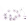 GIOVANNA star fairy lights, silver, 20 LEDs, battery-powered, 145cm, Ø6cm
