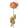 Artificial flower Rose PANSOK, dry look, pink, 22"/55cm