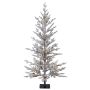 Artificial Christmas tree LILLESAND SPEED DELUXE, snow-effect, LEDs, 120cm, Ø60cm