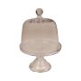 Glass cake bell DORABELLA with lid, stand, transparent, 8.7"/22 cm, Ø 8.3"/21 cm