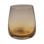 Water glass EDELMIRA, orange-brown-transparent, 3.7"/9,5 cm, Ø 3.3"/8,5 cm
