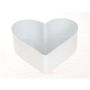 Heart-shaped bowl HAVIN made of plastic, white, 9"x8"x3"/22x20x7,5cm