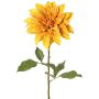 Artificial dahlia PHILLIPPA, Eco Collection, yellow-orange, 26"/65cm, Ø6"/15cm