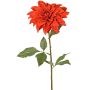 Artificial dahlia PHILLIPPA, Eco Collection, red-orange, 26"/65cm, Ø6"/15cm