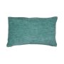 Canvas decorative cushion KALUA, petrol blue, 20"x12"/50x30cm