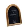 HILDOR mango wood picture frame, arched shape, brown, 19.5 x 15 x 2 cm
