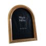 HILDOR mango wood picture frame, arched shape, brown, 22.5 x 17.5 x 2 cm