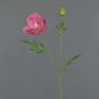 Artificial poppy EDESSA, dark pink, 31"/80cm