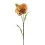 Artificial poppy EDESSA, peach-orange, 31"/80cm