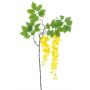 False flower branch Wisteria LIANMU, yellow, 5ft/140cm