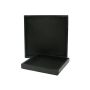 Square wooden tray DILEK, black, 22,5x22,5x3cm