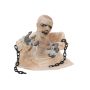 Halloween decorative figurine mummy DIMARUS with chains, movement and sound function, LEDs, 40cm