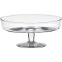 Serving dish MICK on pedestal, conical/round, clear, 4"/10cm, Ø10"/24,5cm