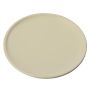 EMMELINE round metal candle coaster, ivory, Ø15cm